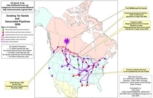 Updated Continental Maps: Existing and Associated Pipelines