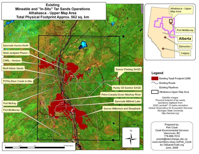 Mineable Tar Sands Region, 2006 (Existing Footprint) Mineable Tar Sands Region, 2006 (Existing Footprint)